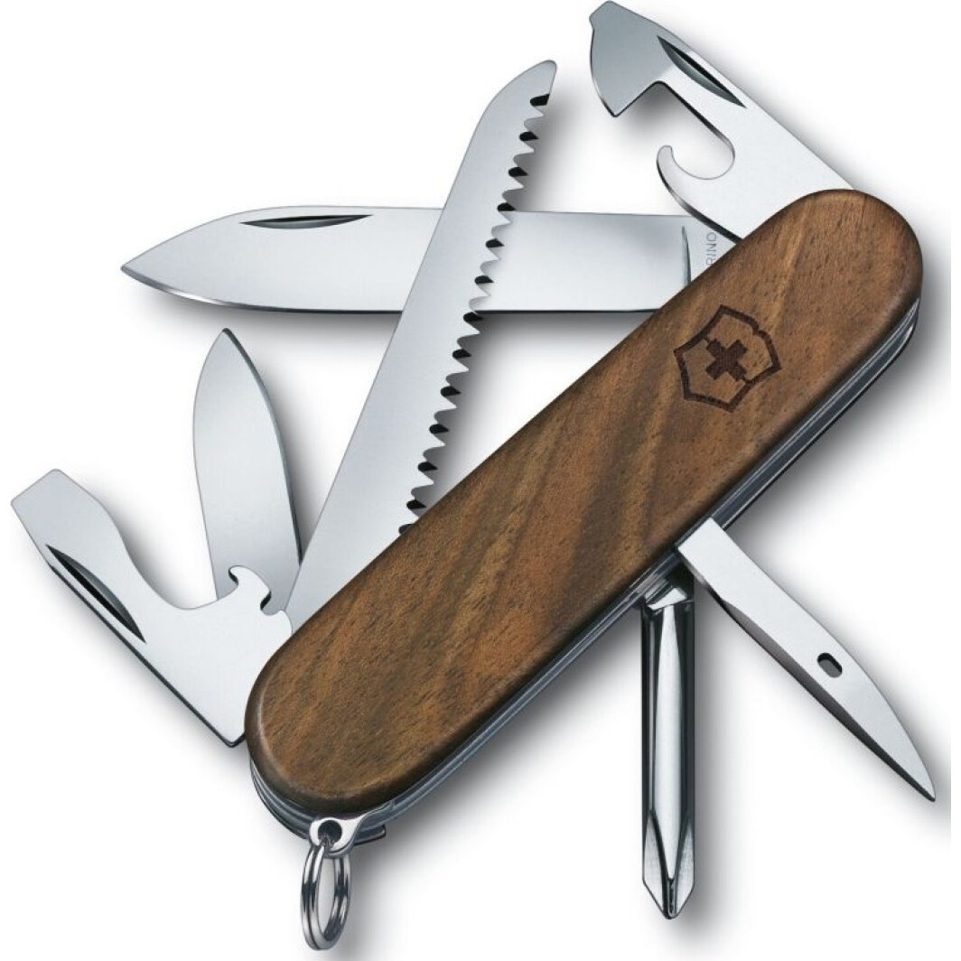 

нож "Victorinox" Hiker Wood 91мм/11функ/орех (блистер)