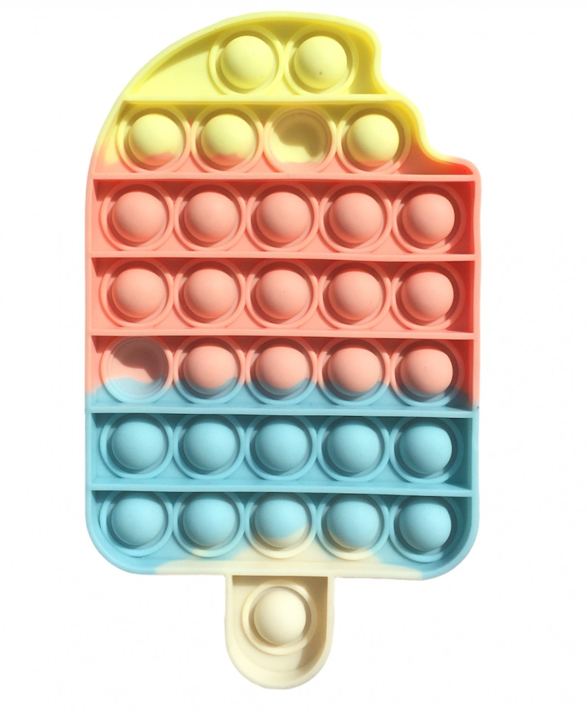 

Игрушка Антисресс Push POP It Bubble Сенсорная пузырчатая. Разноцветный Поп Ит "Нажми на пузырь" Мороженое