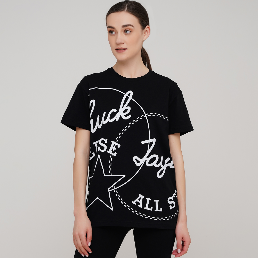 

Женская футболка Converse Exploded Chuck Patch Tee Черный 40 (con10021642-001)