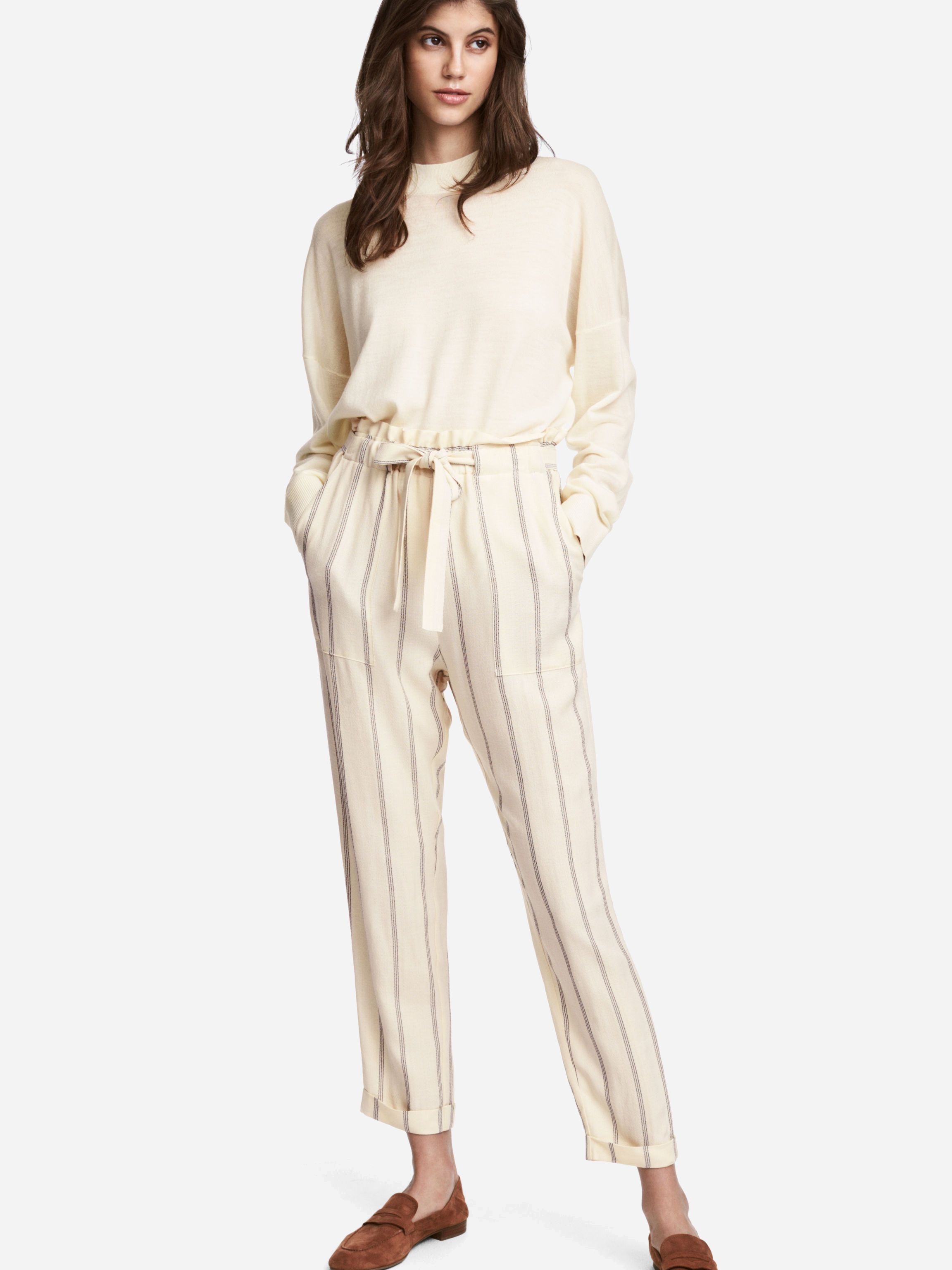 

Брюки H&M 5691726 36 Белые