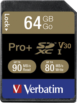Акция на Verbatim Pro+ SDXC 64GB UHS Speed Class 3 (49197) от Rozetka UA