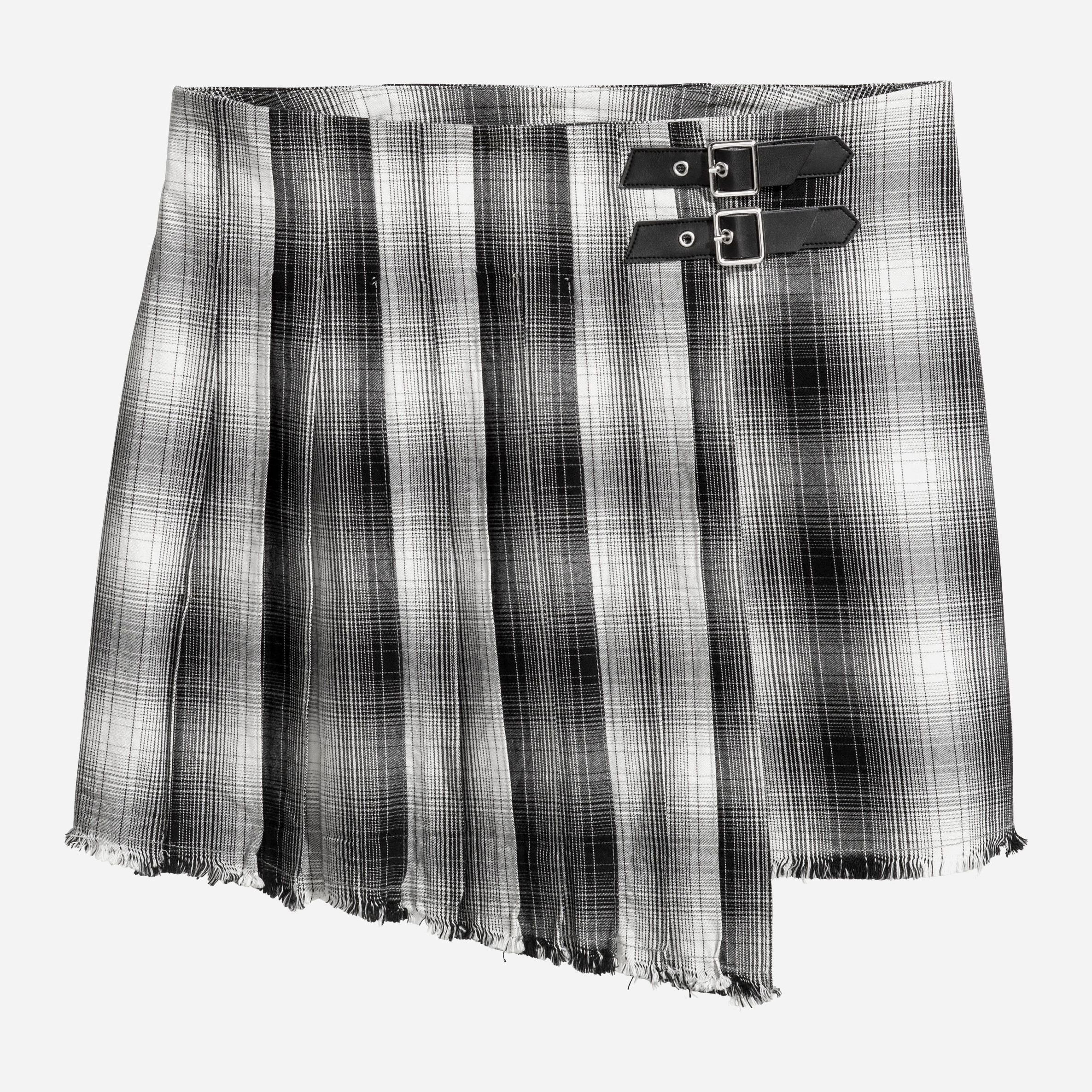 

Юбка H&M 4965736 32 Черная с белым