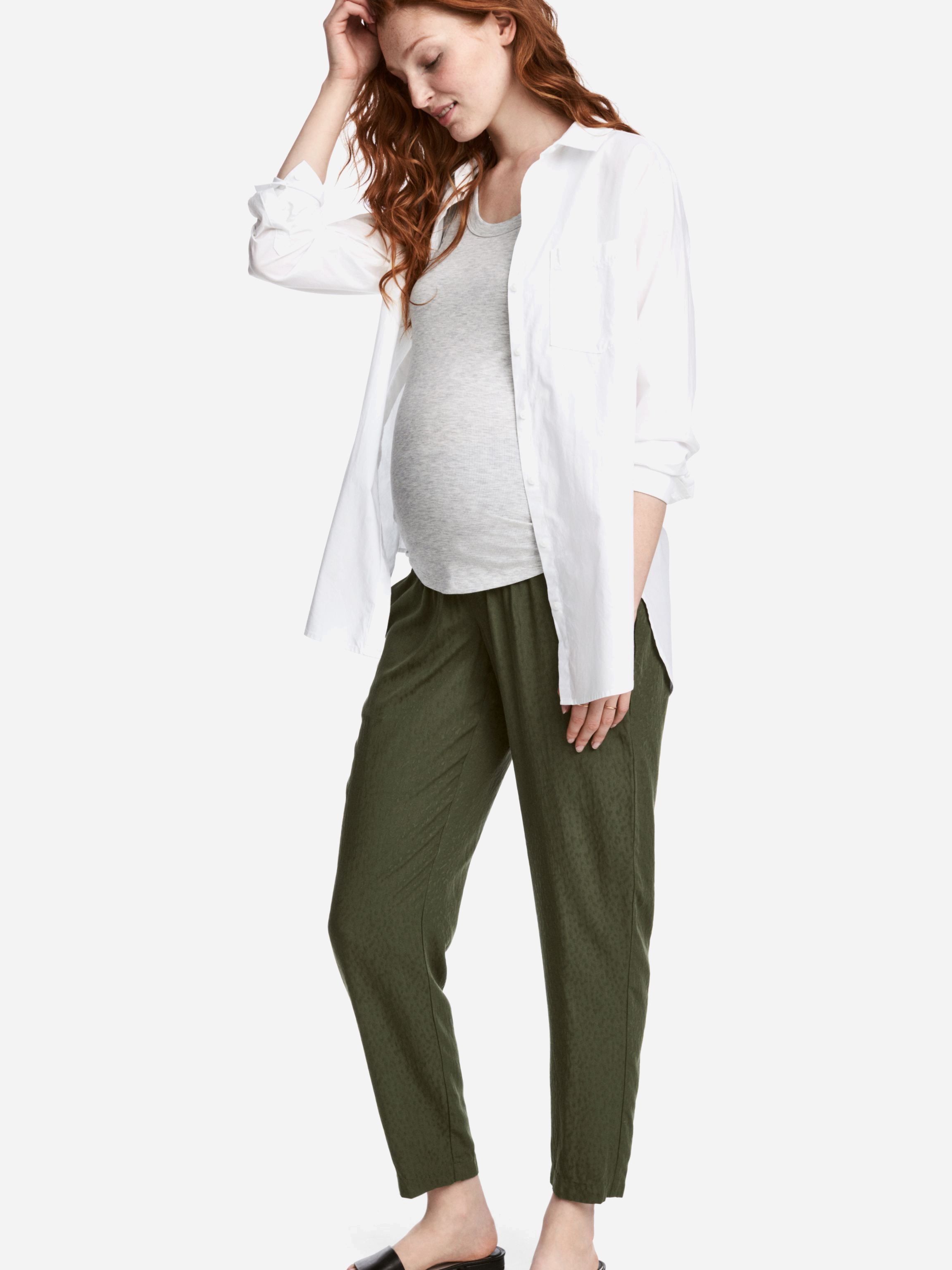 

Брюки для беременных H&M 5414726 44 Хаки
