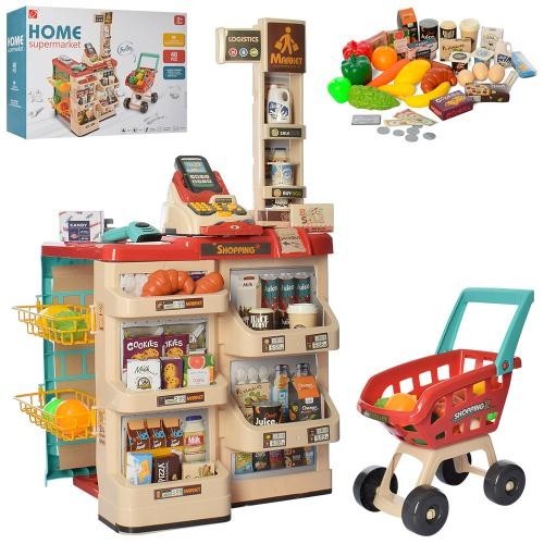 

Детский игровой набор Магазин , прилавок, тележка продукты Bambi