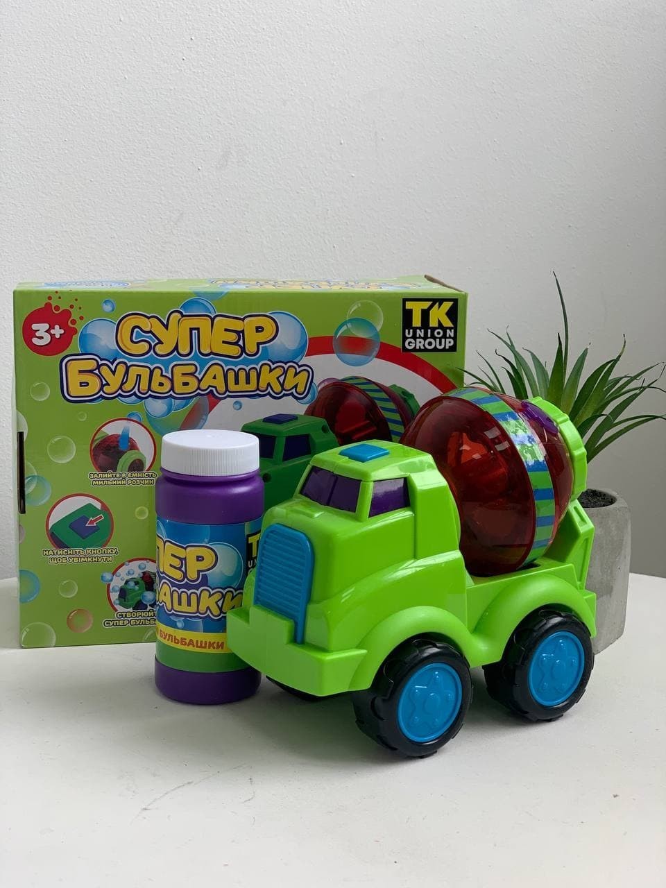

Игровой набор Машинка для мыльных пузырей - Бетономешалка (75348)