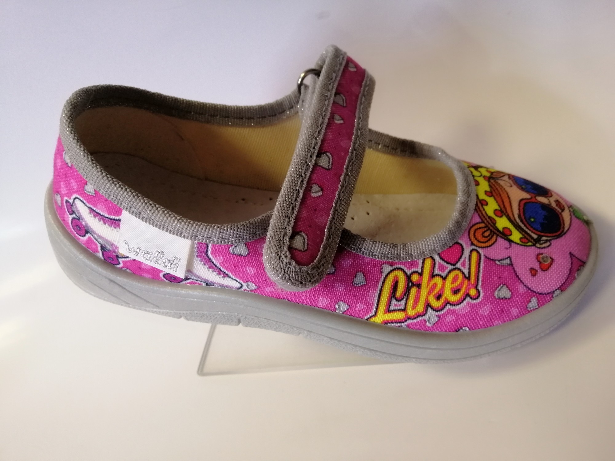 

Тапочки для девочки Waldi 360-154 розовые р.30-19,2 см