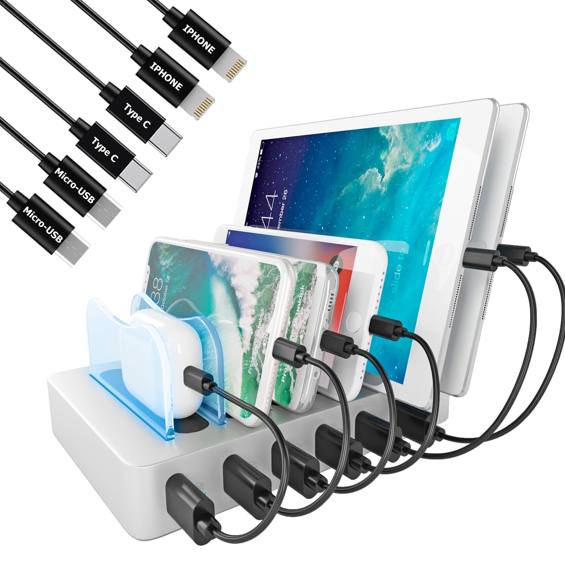 

Универсальная зарядная станция Timstool 6 USB Silver (SG0106Q-UA-SL)