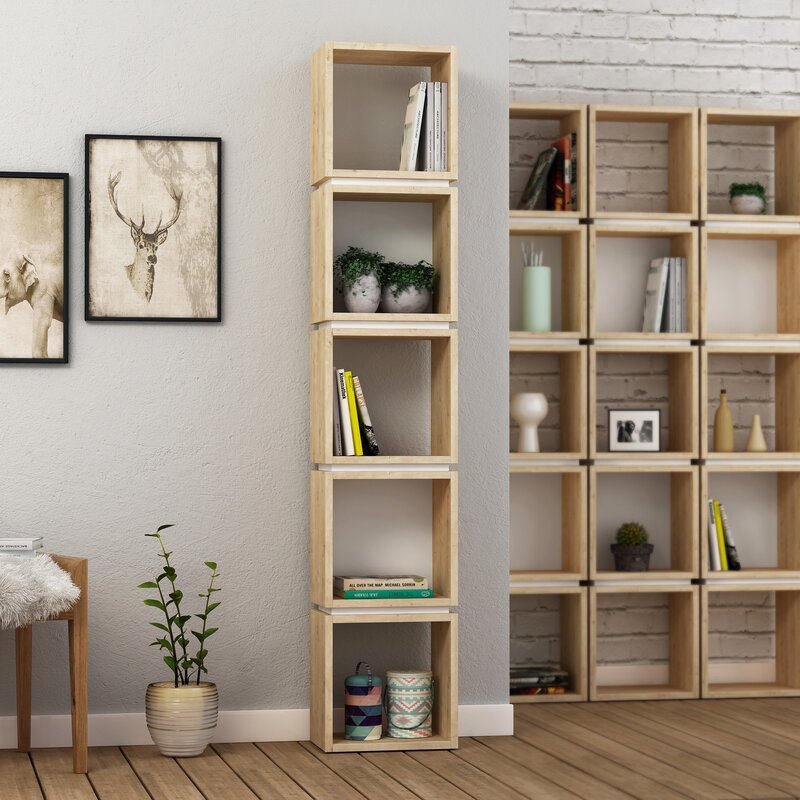 

Геометрический книжный шкаф-полка Acquanetta - Little Room Baby House (WFR-100665-03-1036)