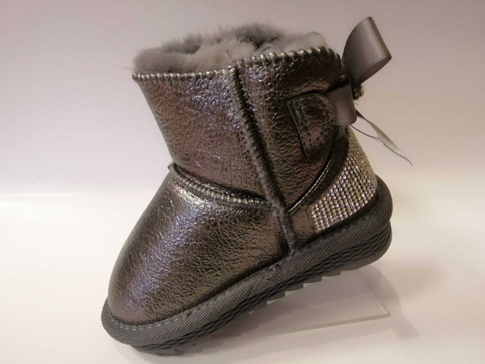 

Зимние угги для девочки Apawwa 45 D grey серые р.25