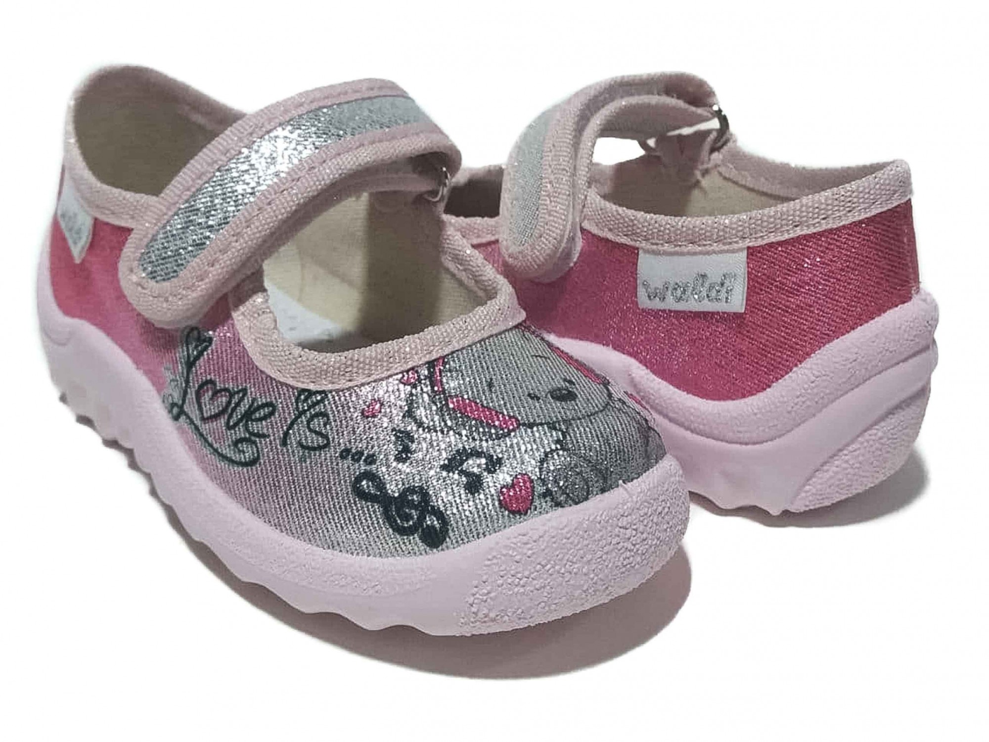 

Тапочки для девочки Waldi 360-359 розовые р.26-16,3 см