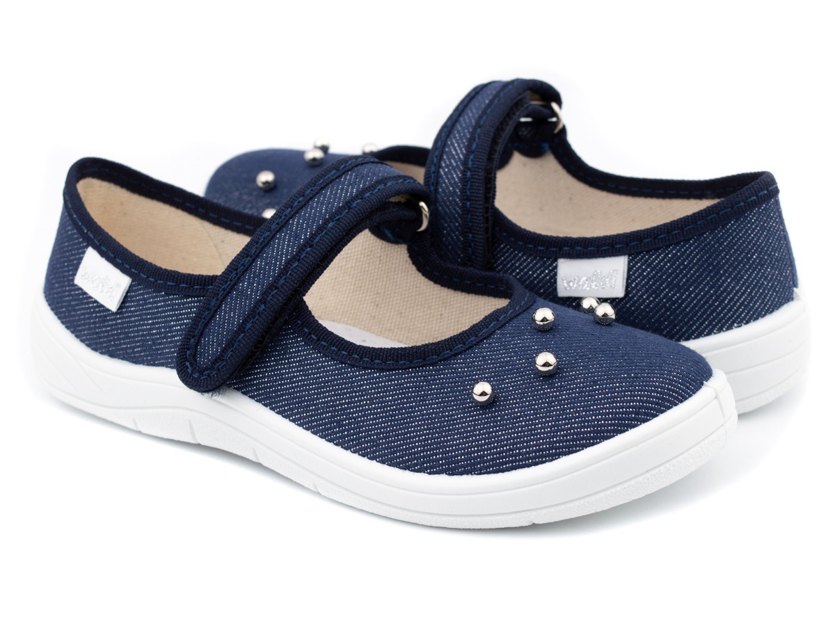 

Тапочки для девочки Waldi 377-757 синие, р.26-17 см