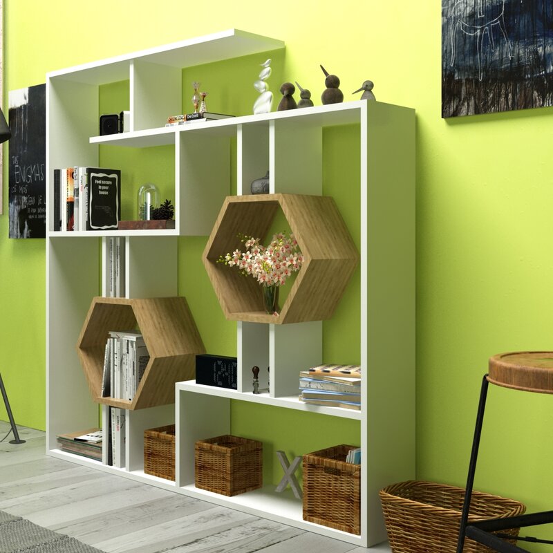 

Геометрический книжный шкаф-полка Swenson - Little Room Baby House (WFR-100602-09-1036)