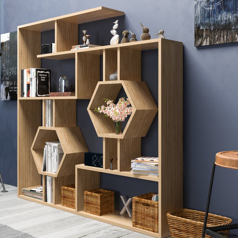 

Геометрический книжный шкаф-полка Swenson - Little Room Baby House (WFR-100602-04-1036)
