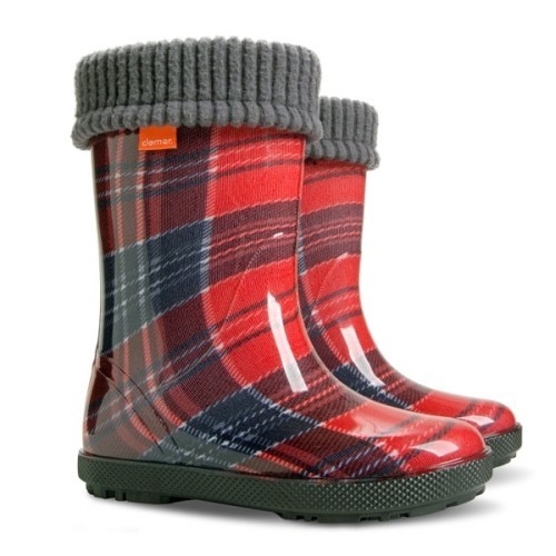 

Резиновые сапоги 0049 DEMAR HAWAI LUX PRINT (Красный плед) р.28/29