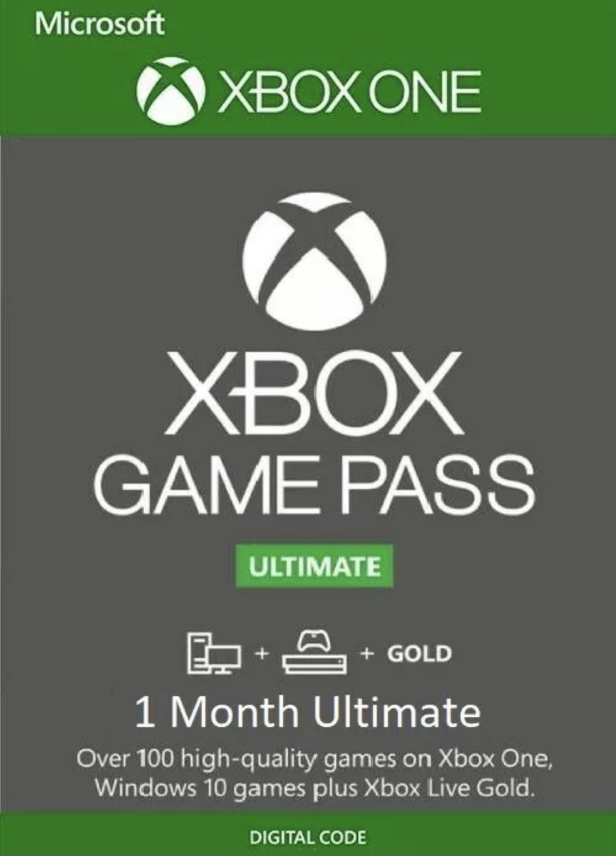 Xbox Game Pass Ultimate - 1 месяц (Xbox One/Series и Windows 10) подписка  для всех регионов и стран