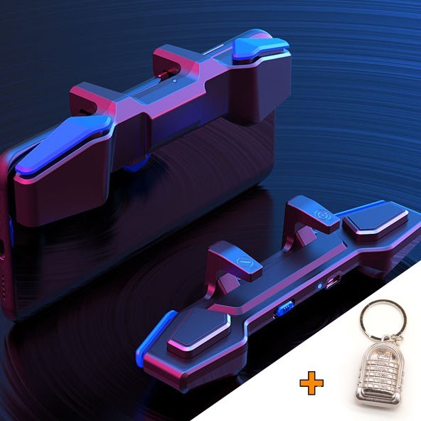 

Игровые контроллеры с макросами стрельбы Marpiel AK01 (геймпад триггеры курки для смартфона для PUBG) + брелок рюкзак 3 уровня