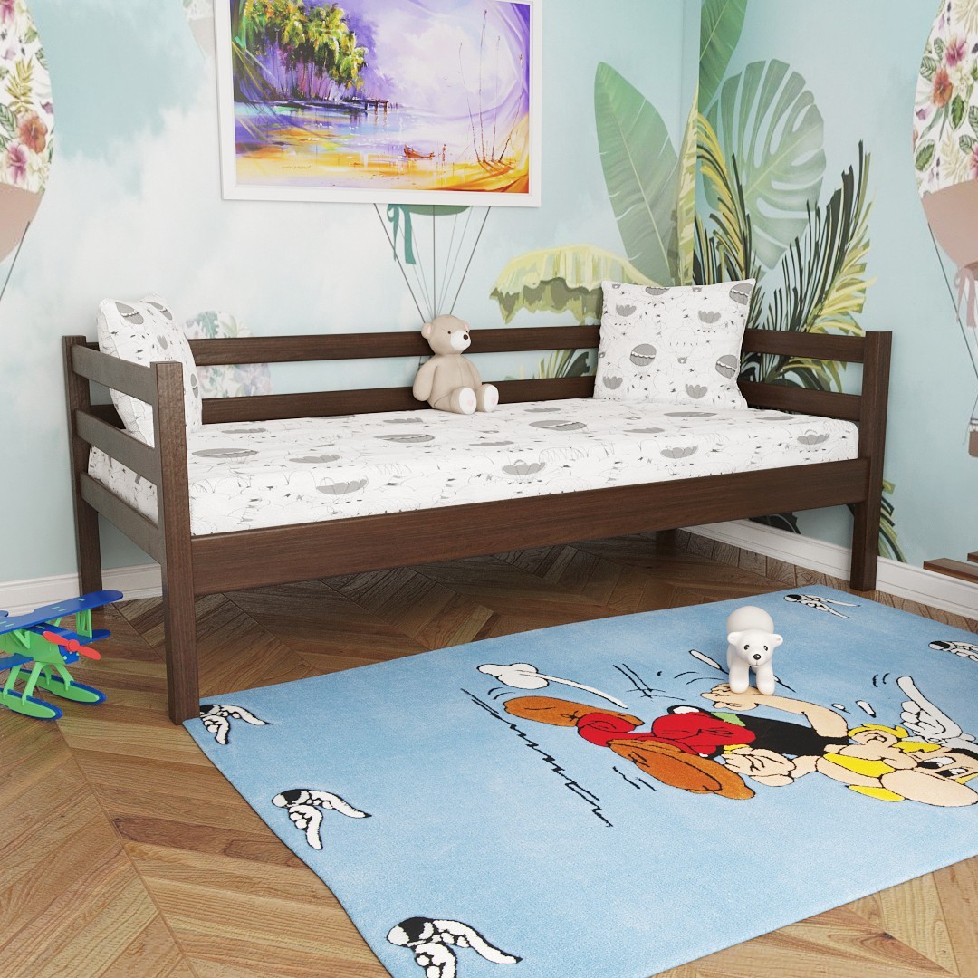 

Дитяче ліжко MEBLIUS Соня 90 см x 200 см Темний горіх