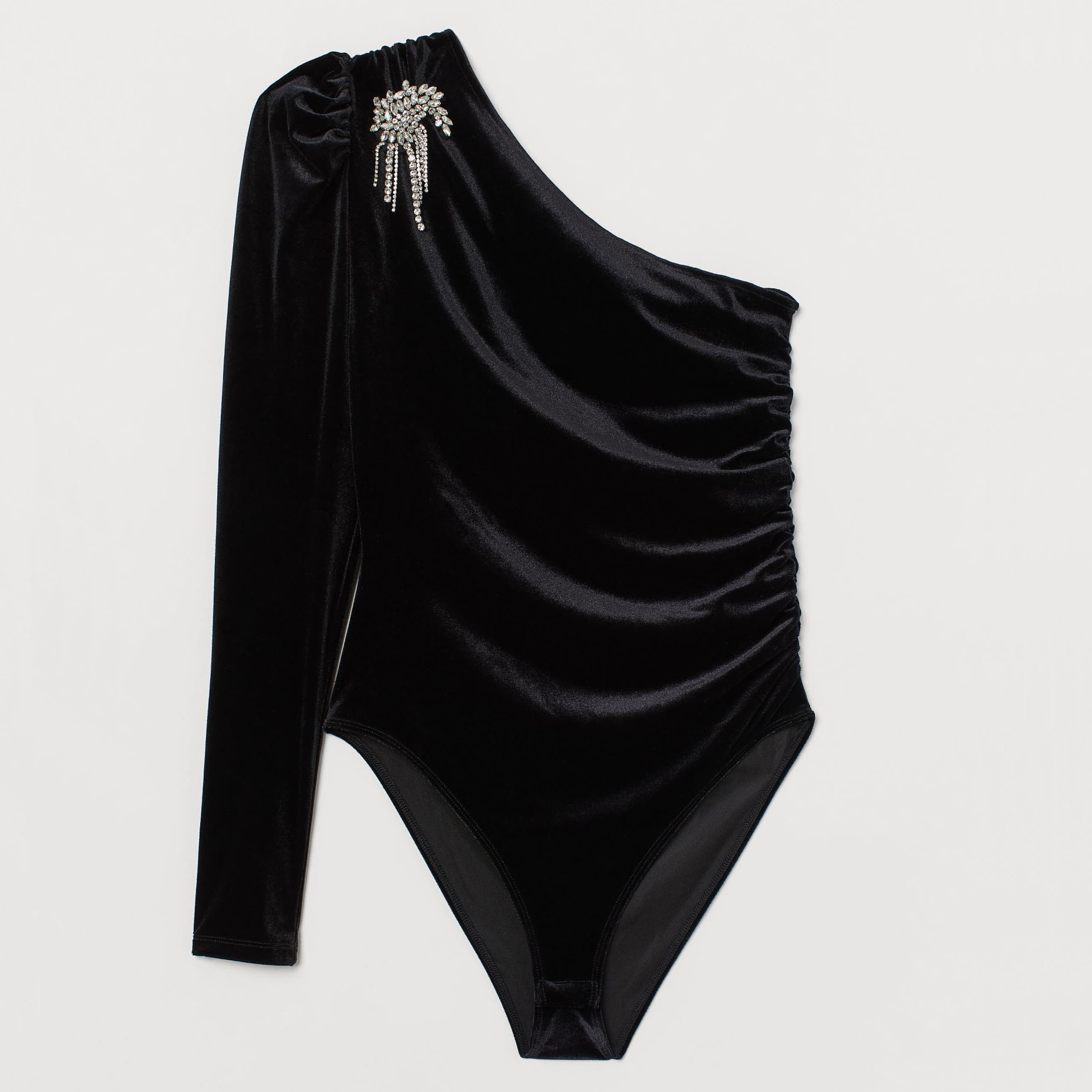 

Боди-блузка H&M 2803-8398090 L Черная