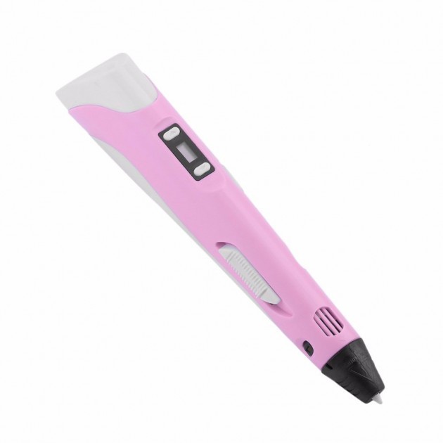 

3D ручка c LCD дисплеем OB4 Pen 2 PLUS эко пластиком для 3Д рисования Pink
