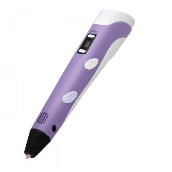 

3D ручка c LCD дисплеем OB4 Pen 2 PLUS эко пластиком для 3Д рисования Purple