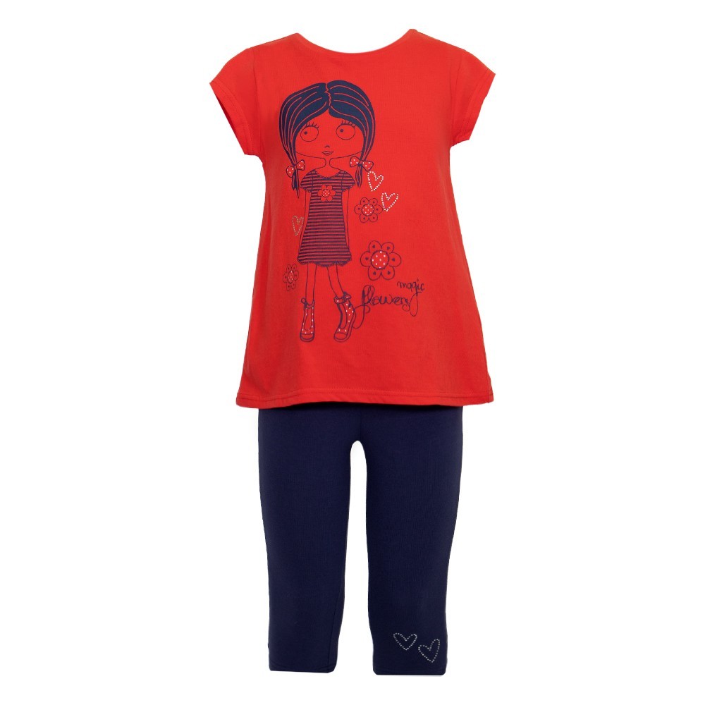 

Костюм: Туника с леггинсами Losan Kids girls (416-8025AD/509) Красный с синим 3 Years-98 см