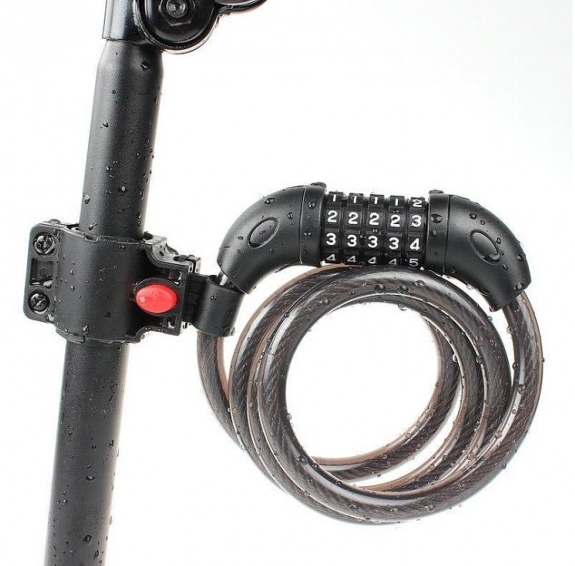 

Кодовый противоугонный велозамок с тросом Tonyon TY566