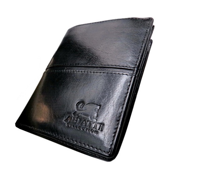 

Кошелёк кожаный мужской Abiatti, черный, 12.5 х 10 см
