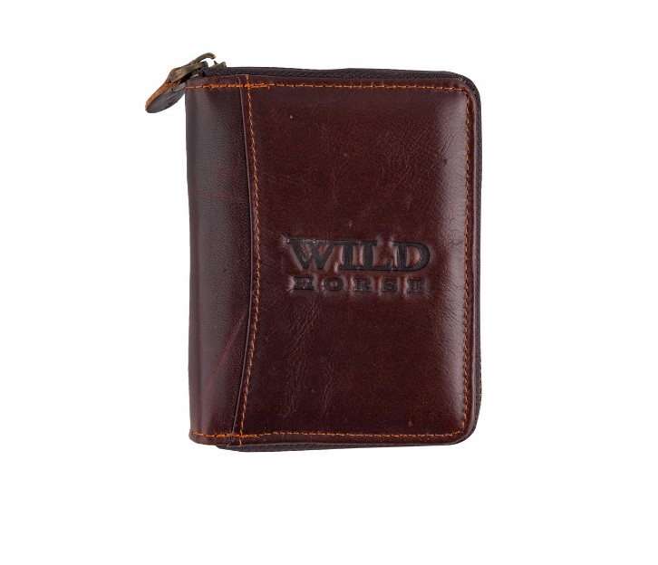 

Кожаный мужской кошелёк Wild Horse 12,5 х 10 х 2 см, коричневый