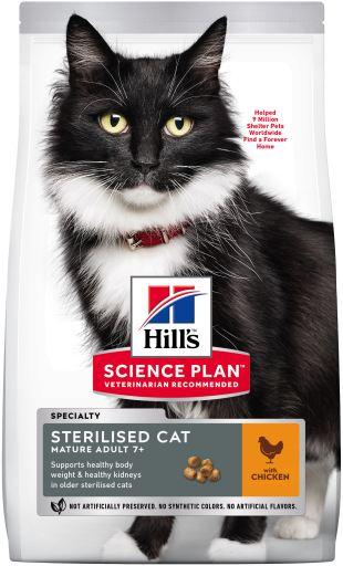 

Сухой корм для котов Hills Mature Adult 7+ Sterilised Cat 1,5 кг