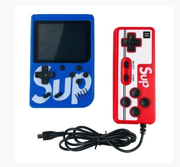 

Игровая приставка консоль с джойстиком Retro FC Game Box Sup dendy 400 in 1 Blue