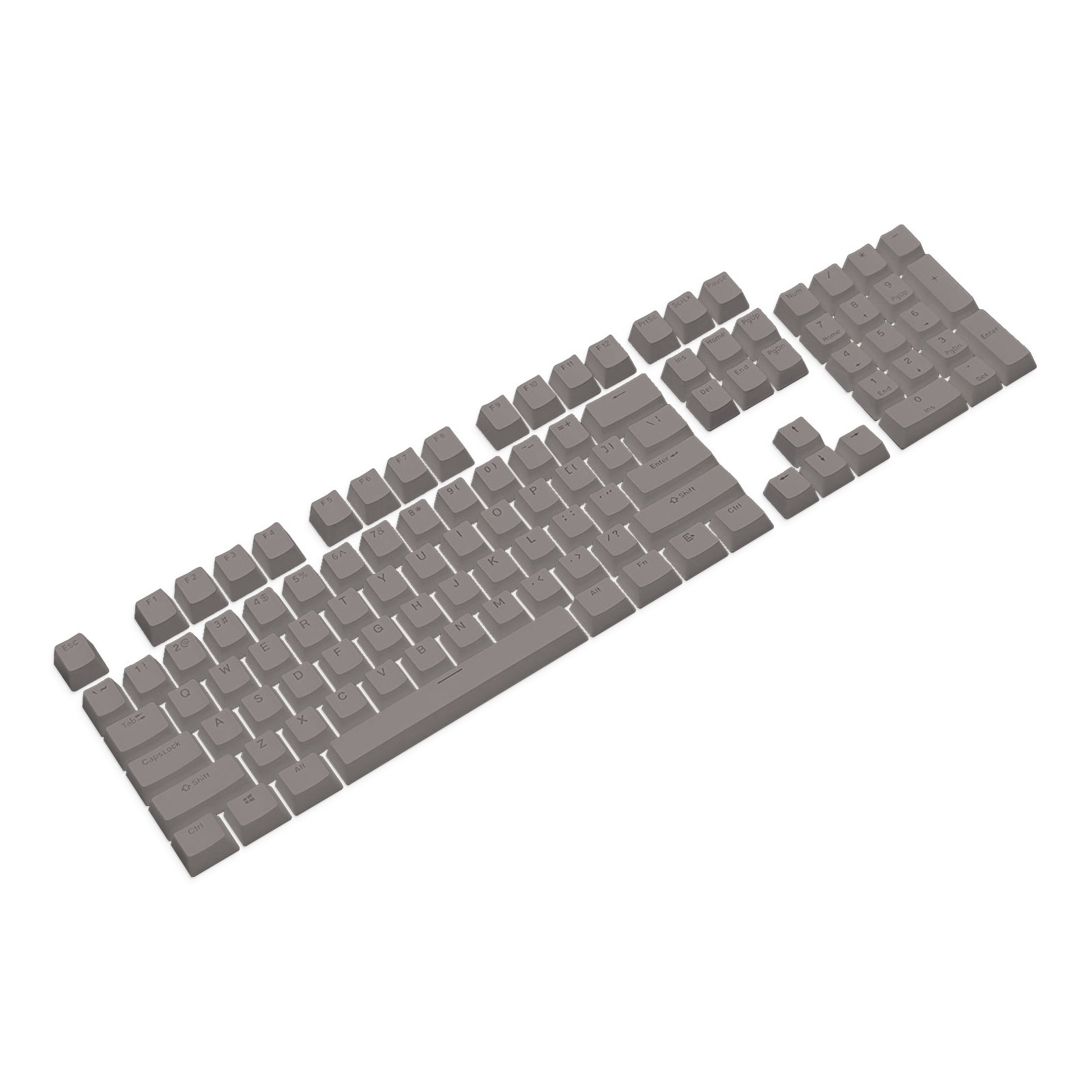 

Набор кейкапов PBT ANSI / ISO ENG Grey (KC-006)
