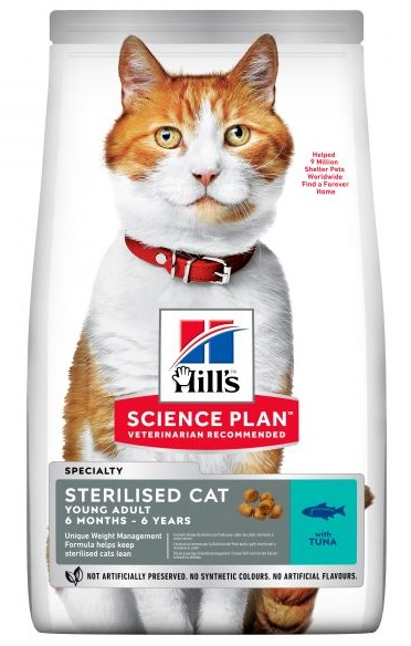 

Сухой корм для котов Hills Young Adult Sterilised Cat Tuna 1,5 кг