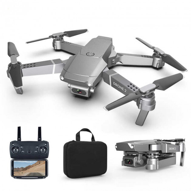 

Квадрокоптер E68 c WiFi камерой DRONE2 складывающийся корпус +кейс (S-00680)