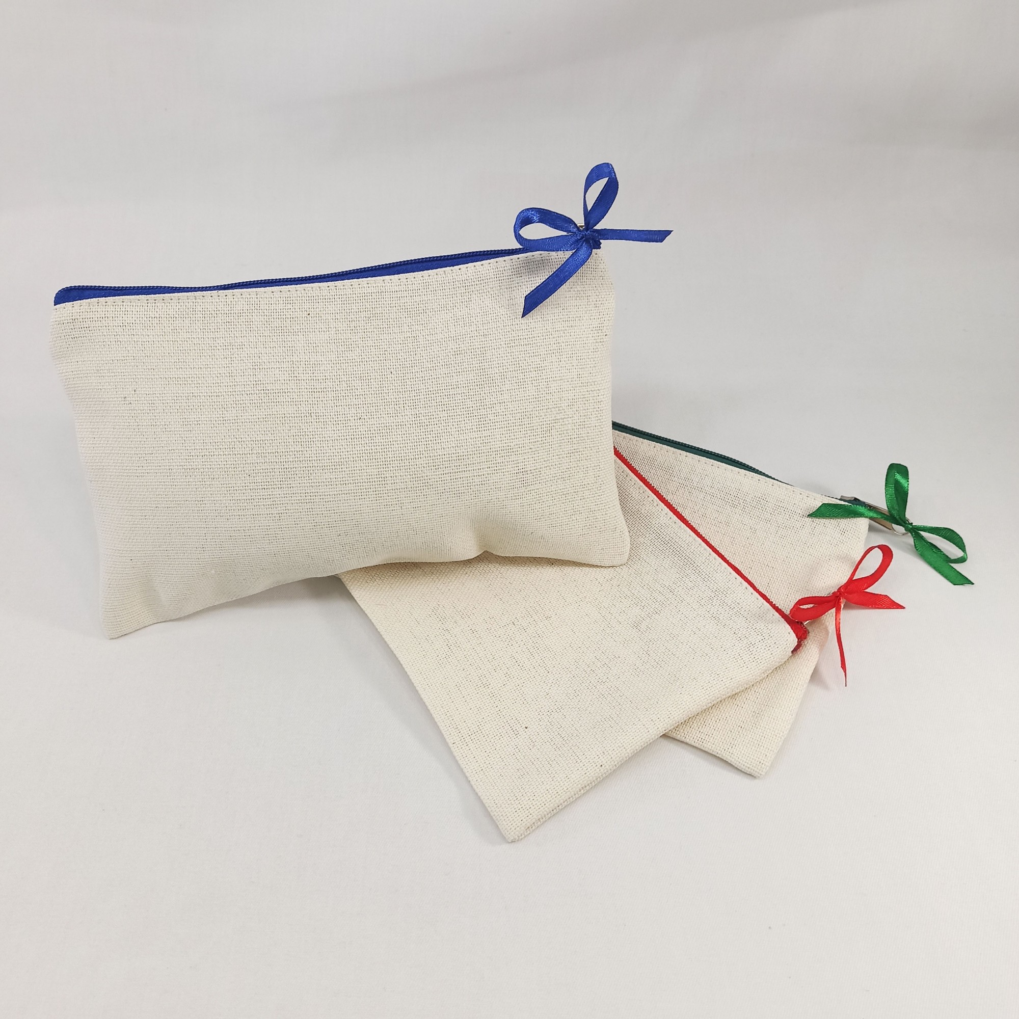 

Набор из 3 эко косметичек EcoNova натуральный хлопок красный+синий+зеленый