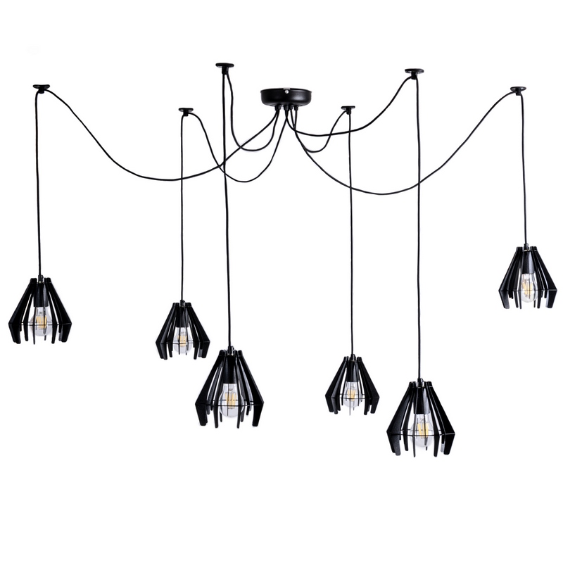 

Подвесной светильник Atmolight Stels Spider-6 Black /pearl (2511319)