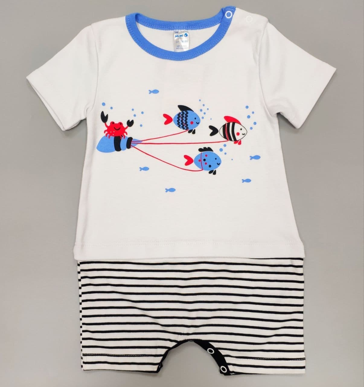 

Песочник для мальчиков Minikin Краб на ракушке 20160380 80см Белый