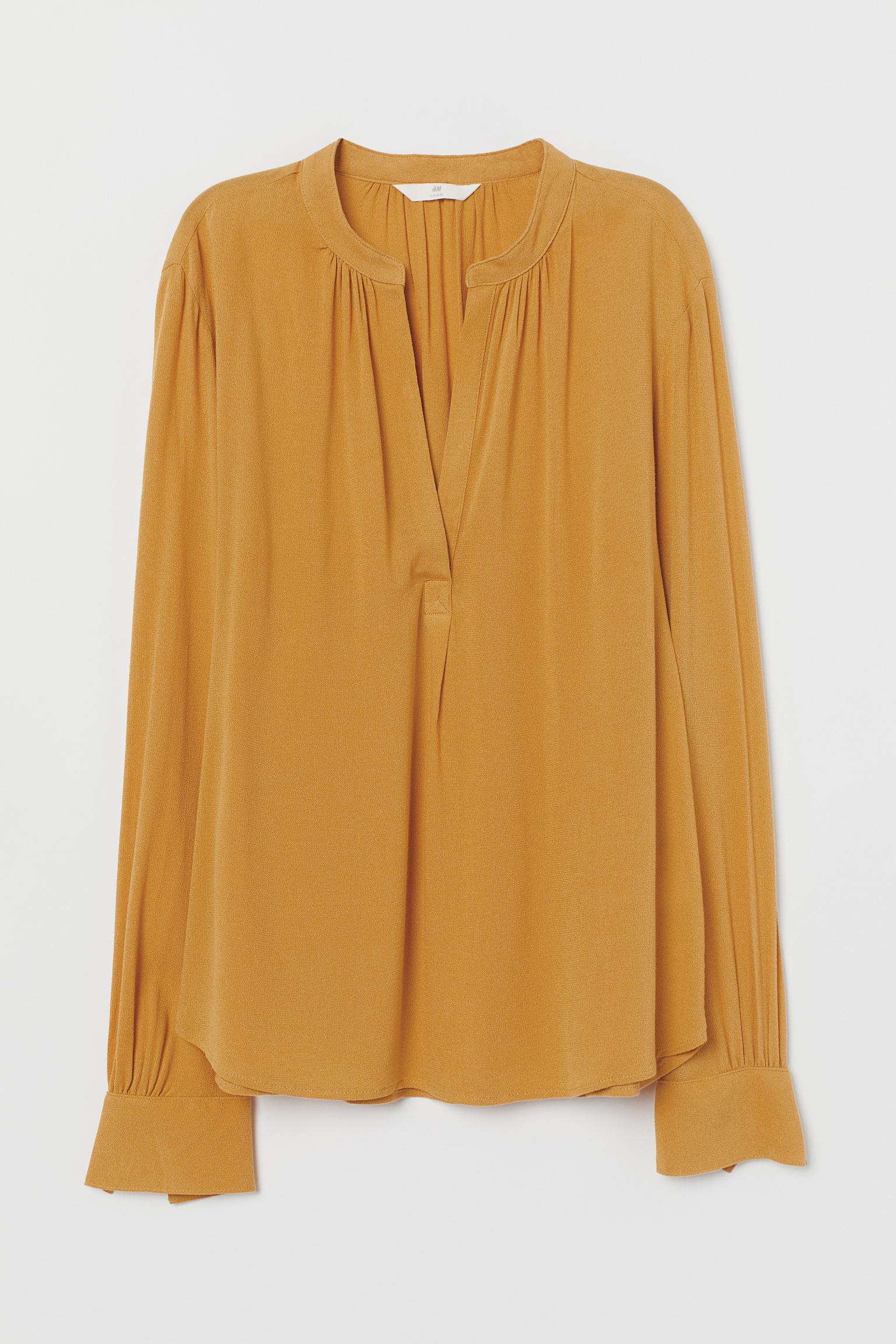 

Блуза H&M  горчичный 28037872600, Блуза H&M 34 горчичный 28037872600