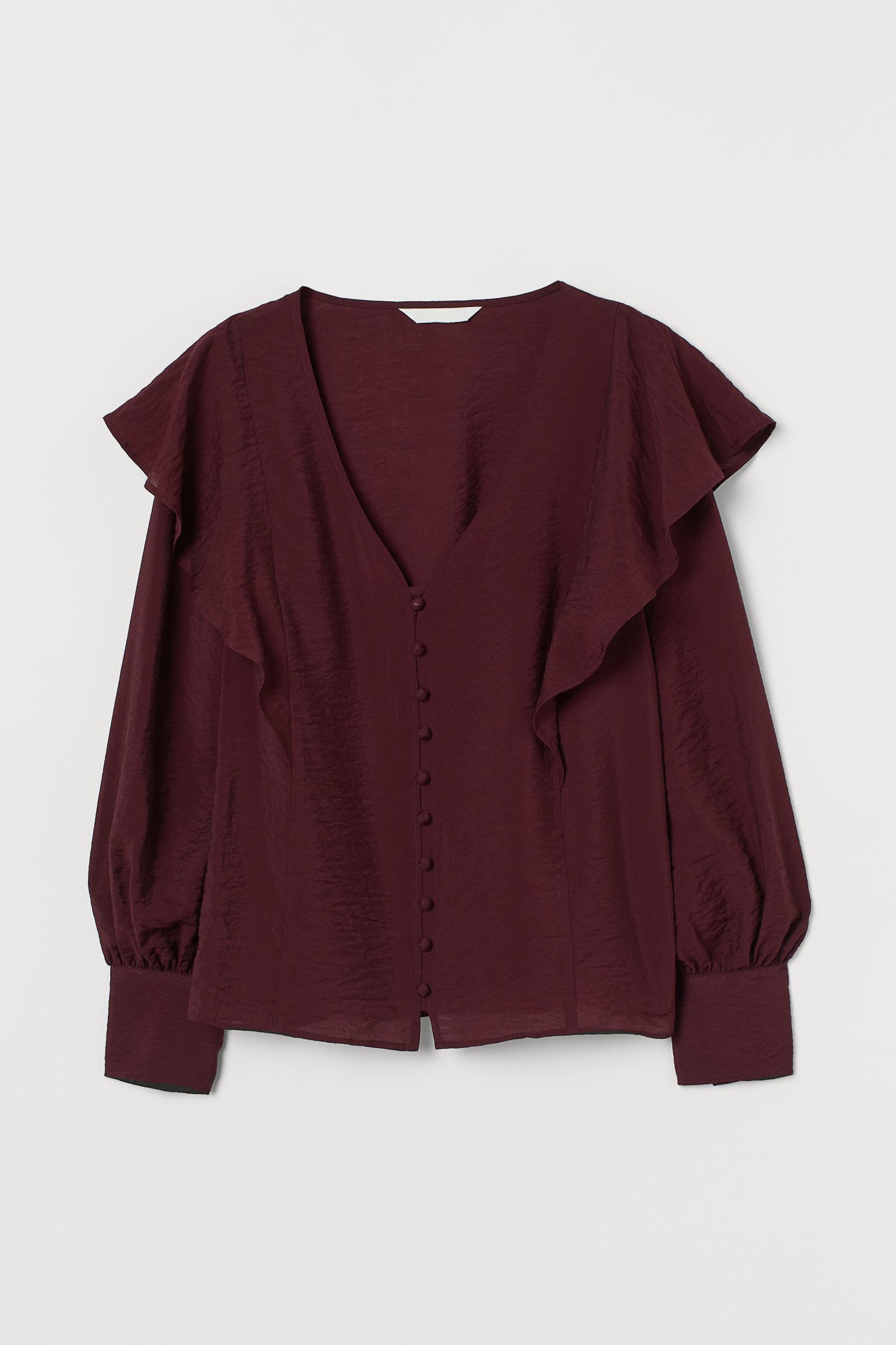 

Блуза H&M  бордовый 28039237552, Блуза H&M S бордовый 28039237552