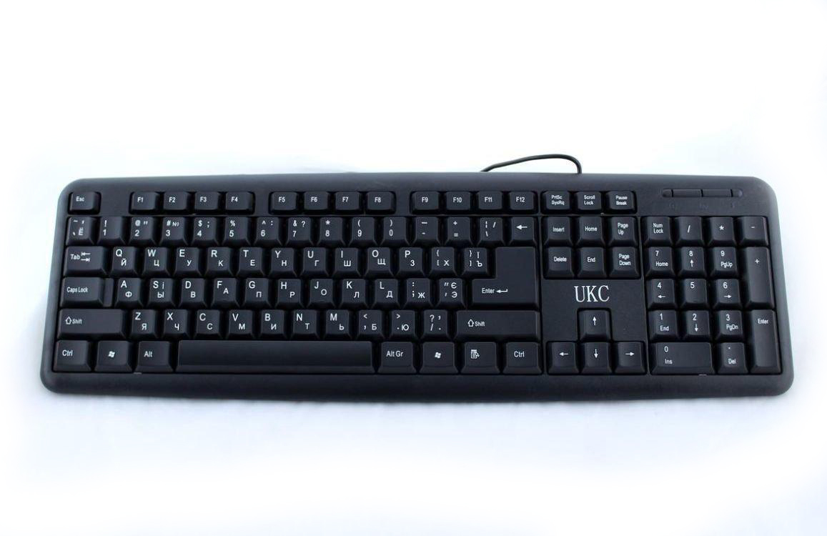 

Клавиатура проводная USB классическая UKC Tc-01 Черная (bks_02284)