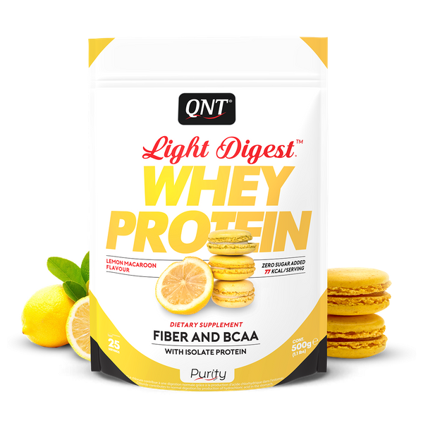 

Протеин Light Digest Whey QNT лимон макарун 500 г (QN055)