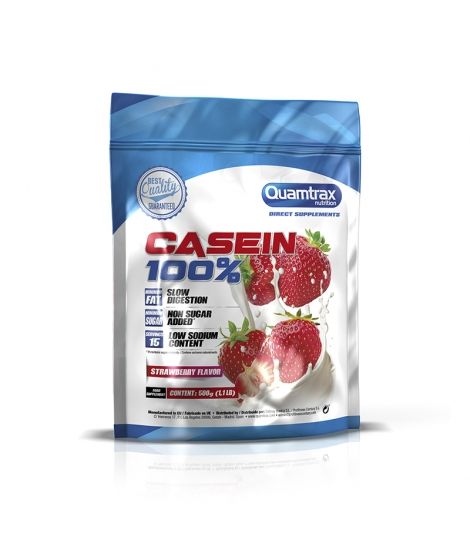

Казеин 100% Casein Quamtrax клубника 500 г (QMT002)