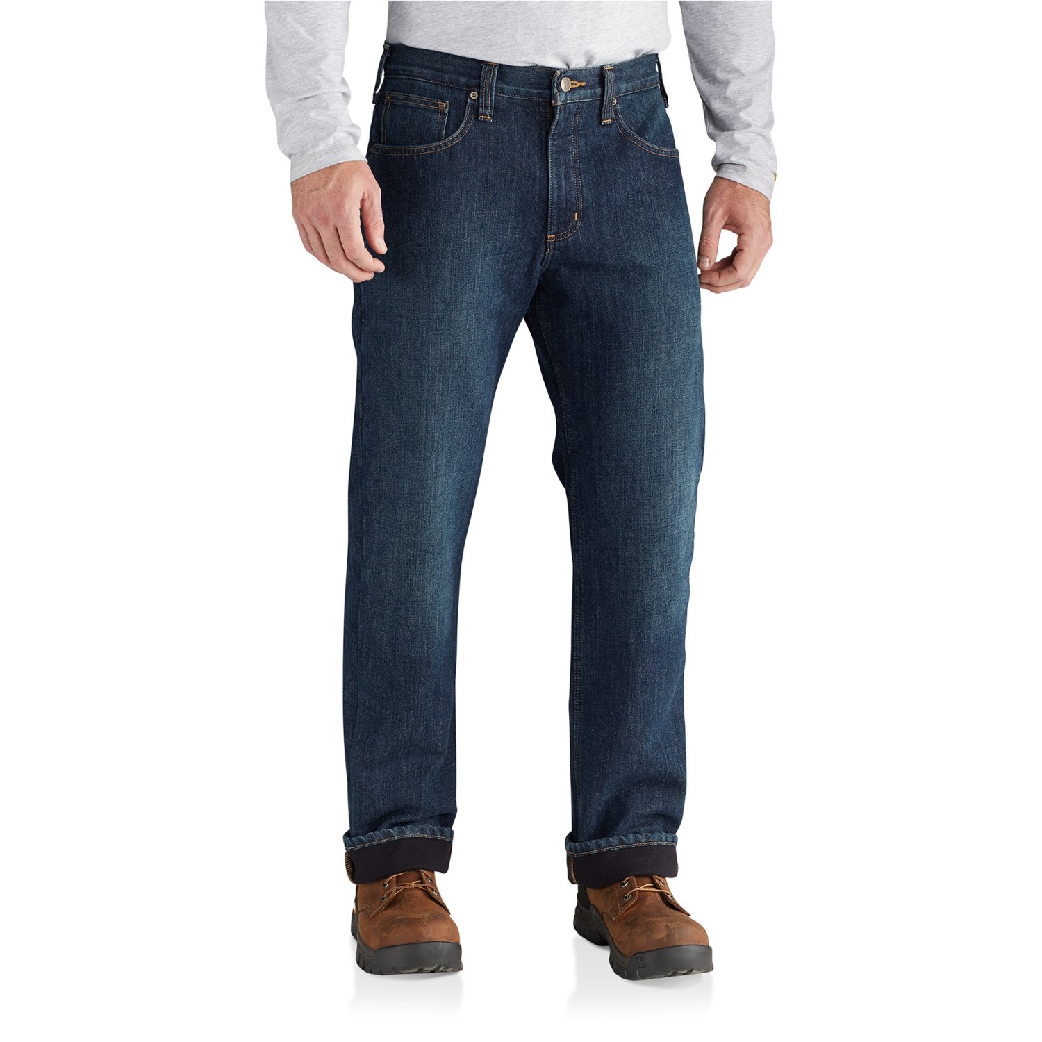 

Джинсы Carhartt 102803 Holter Fleece-Lined Jeans - Relaxed Fit, Factory Seconds Blue Ridge, 36W 32L
