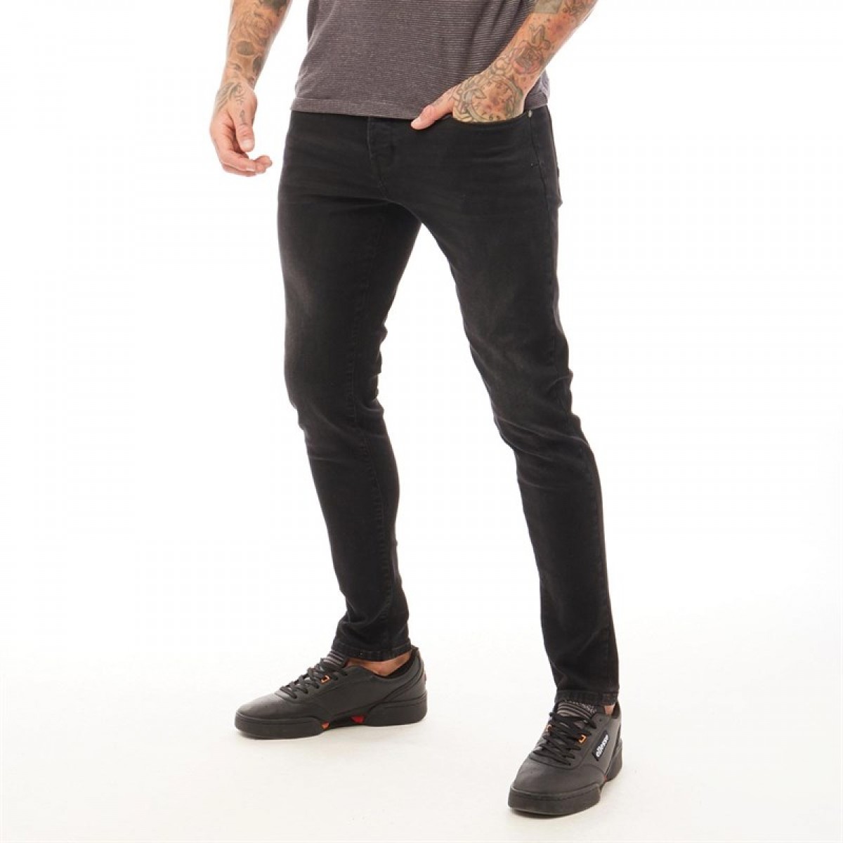 

Джинсы 883 Police Slim Fit Native 409 Black Black, 34W 32L