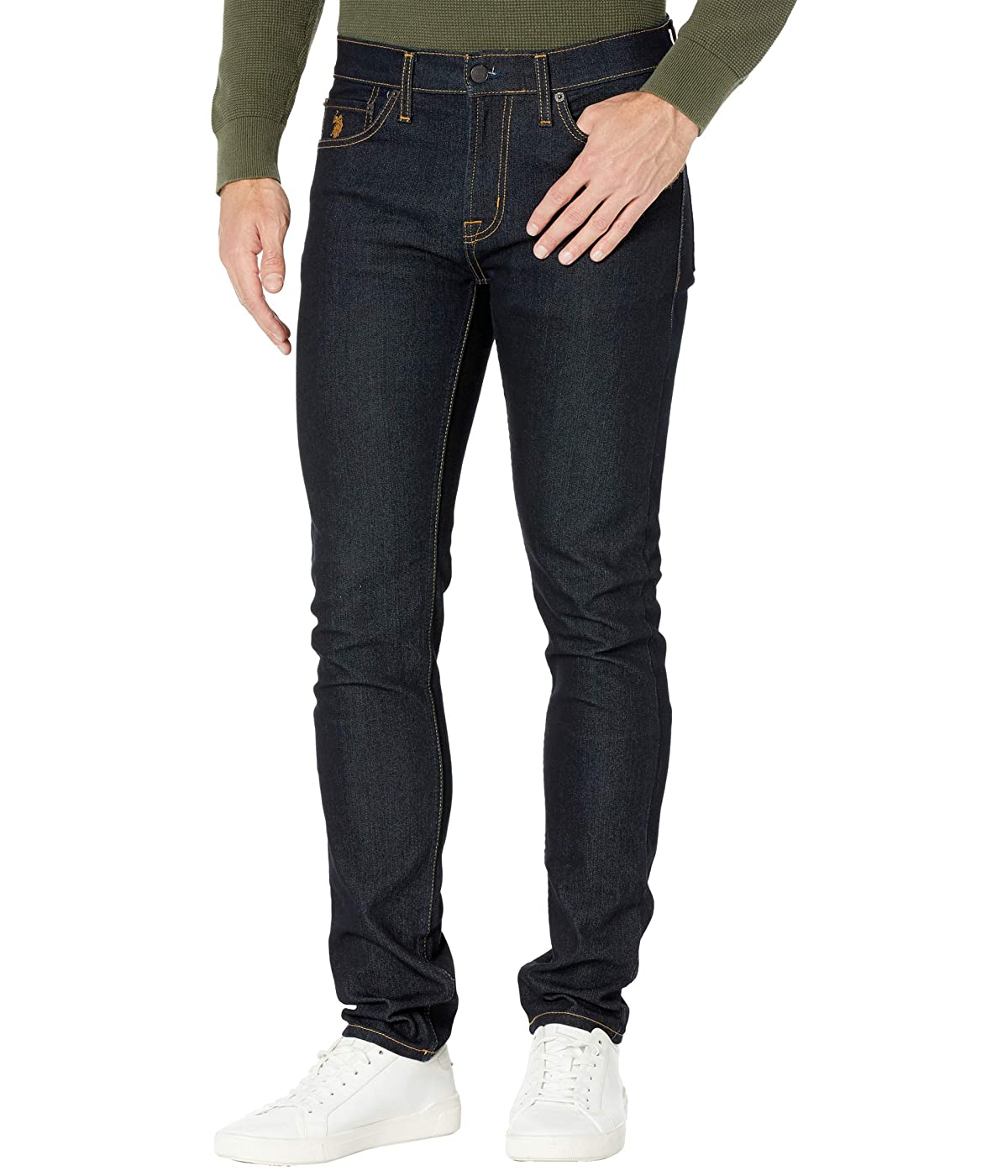 

Джинсы U.S. POLO Stretch Skinny Five-Pocket Denim in Blue Rinse Blue Rinse, 38W 32L