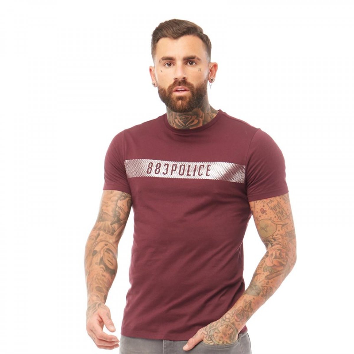 

Футболка 883 Police Varner Burgundy Burgundy, S (44)