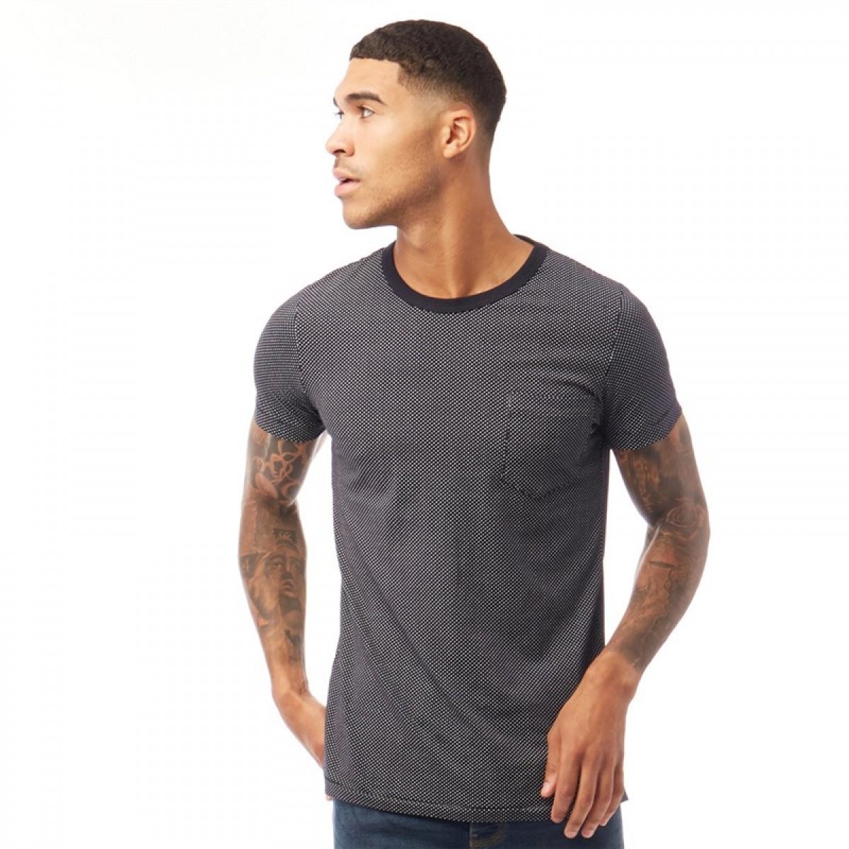 

Футболка French Connection Micro Spot Marine/White Navy, S (44)