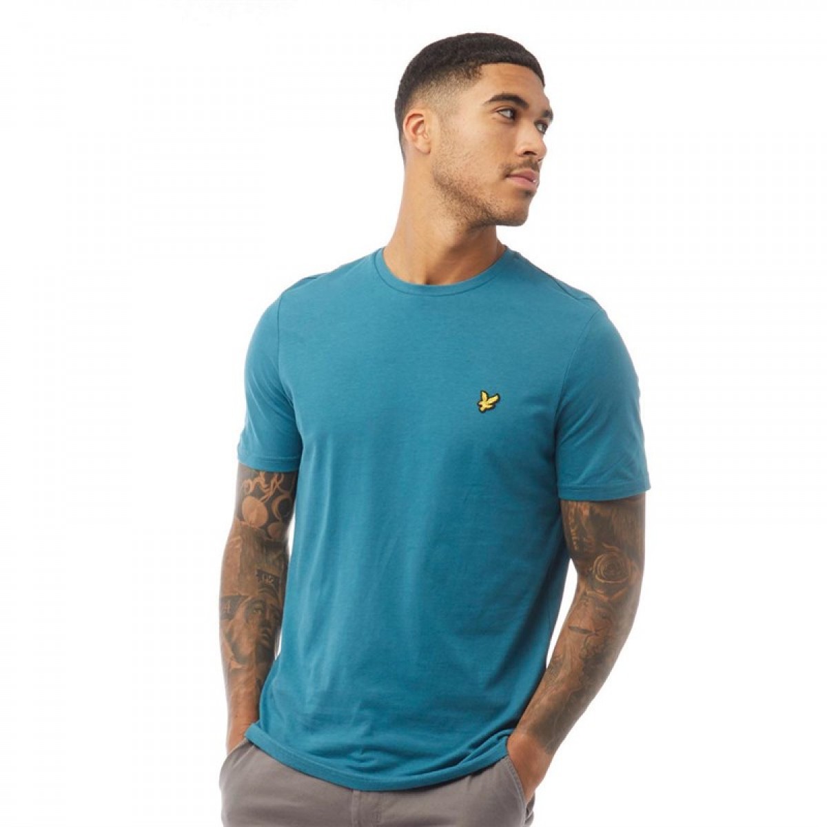 

Футболка Lyle And Scott Vintage Neck Z600 Petrol Teal Dark Green, S (44)
