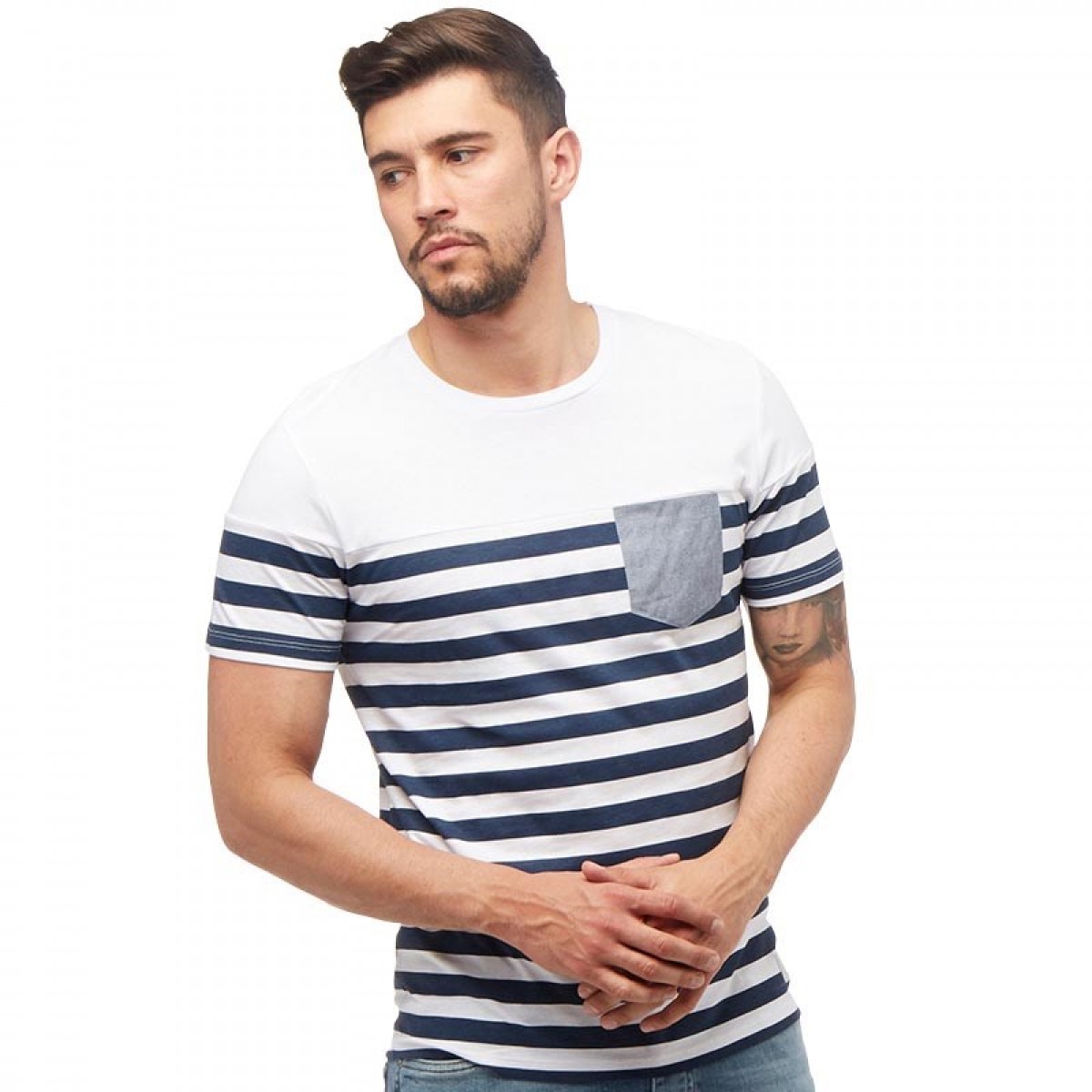 

Футболка JACK AND JONES JCO Rajib Neck White White, XL (50)