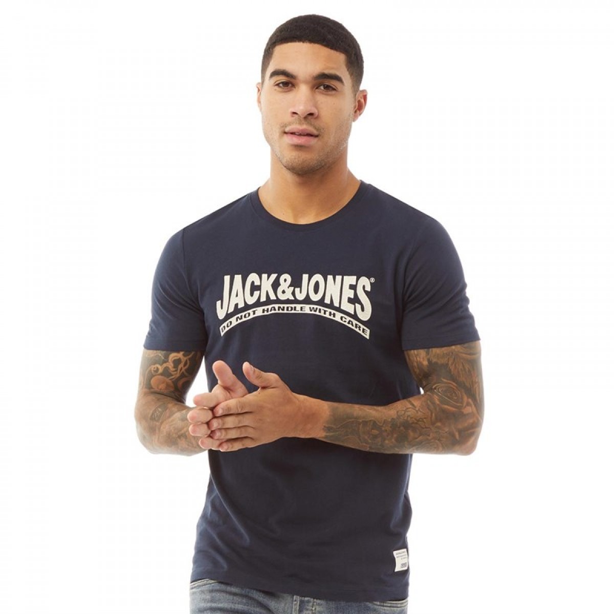 

Футболка JACK AND JONES Jor30 History Neck Navy Blazer Navy, L (48)