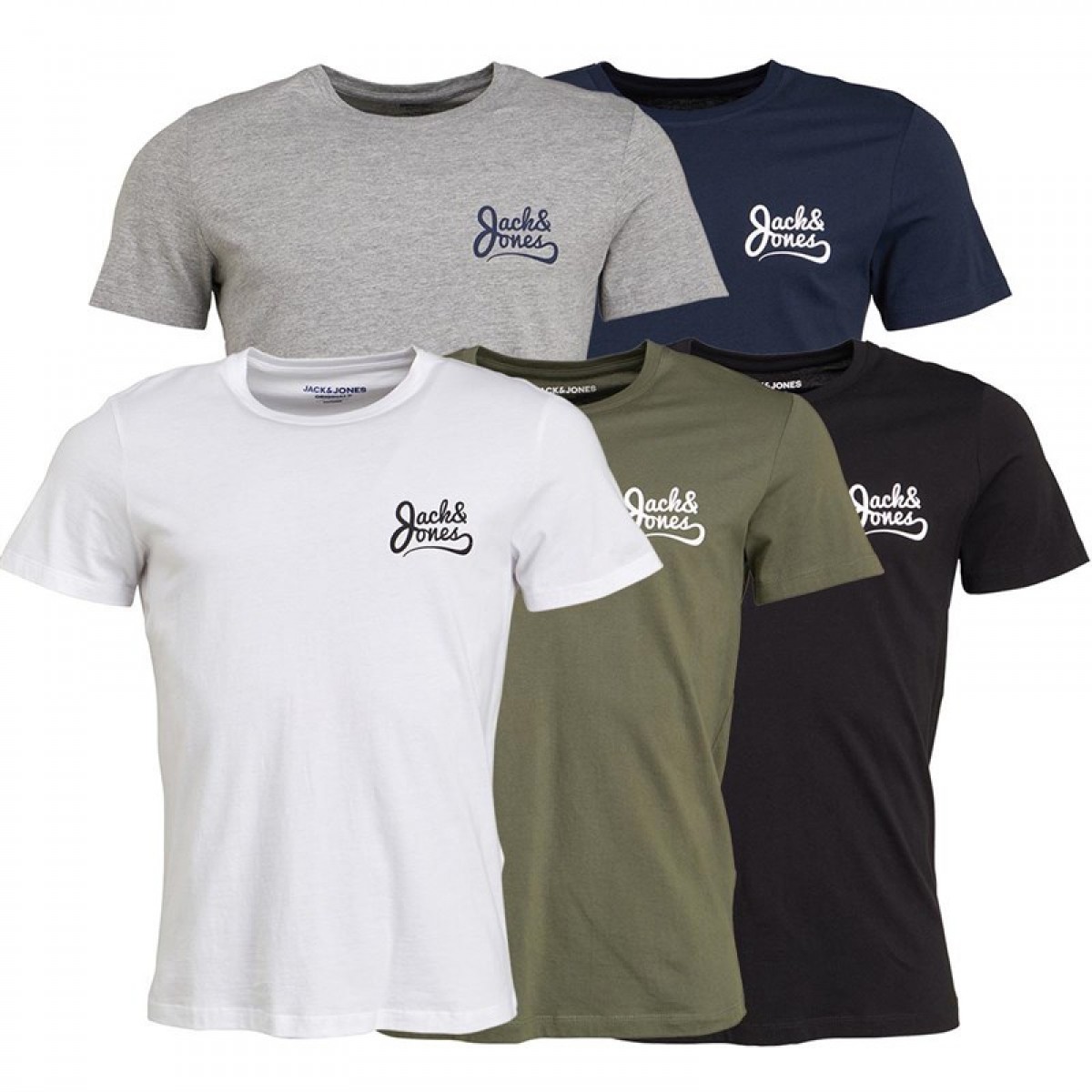 

Футболка Jack And Jones Signature Five Pack s Black/White/Grey/Khaki/Navy Black,  (42, Футболка Jack And Jones Signature Five Pack s Black/White/Grey/Khaki/Navy Black, XS (42)